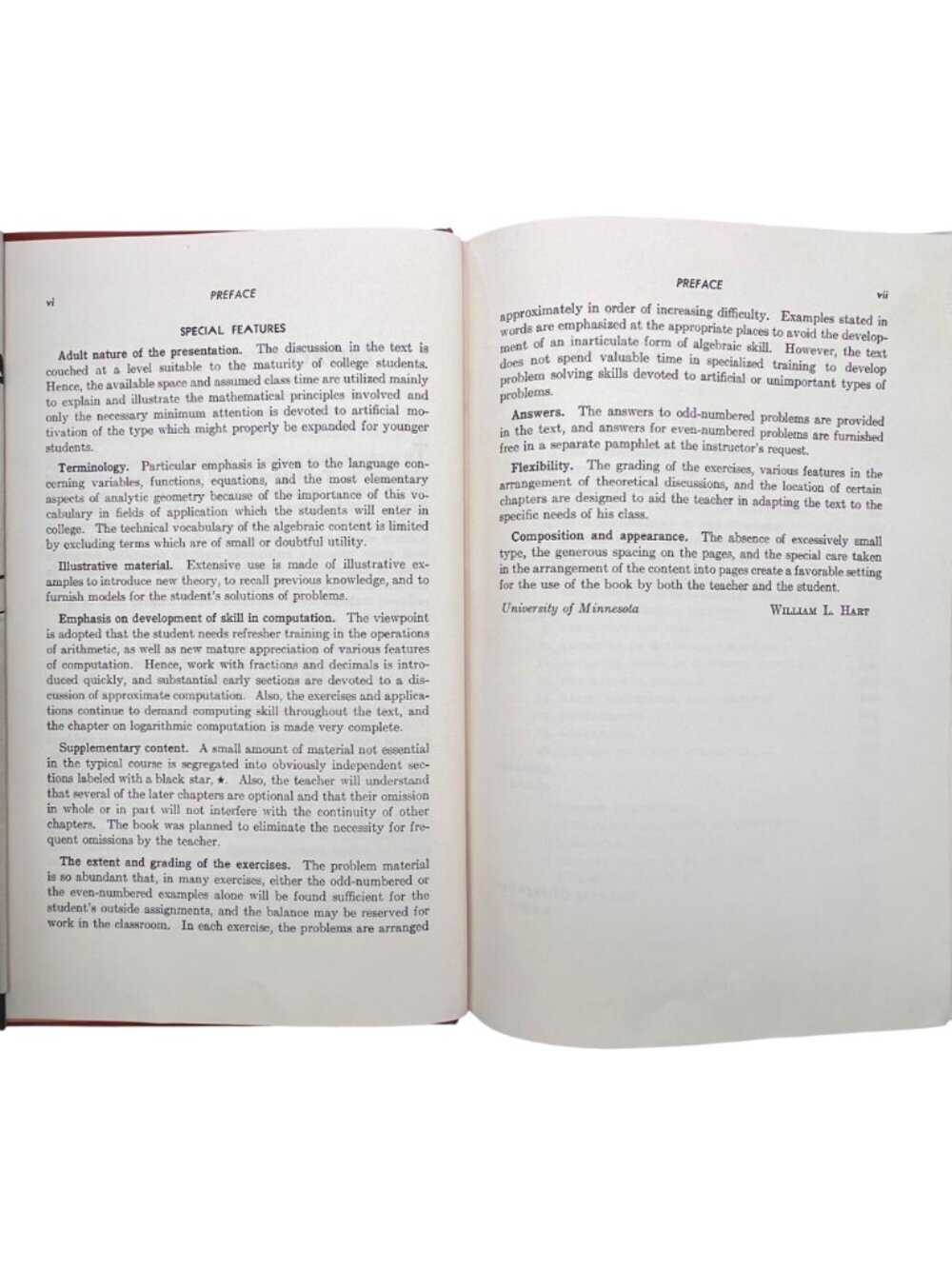 Intermediate Algebra For Colleges By William L. Hart 1948 Hardcover Textbook - Picture 5 of 16